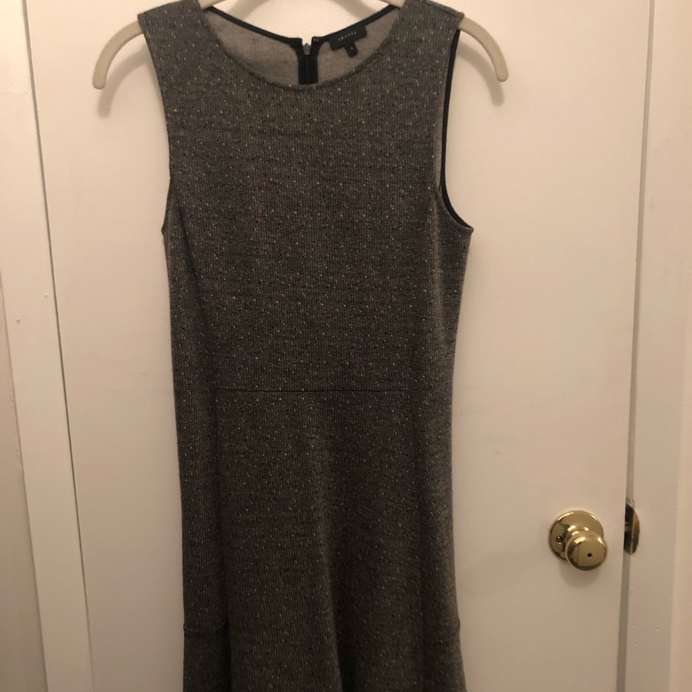Theory grey drop waist dress